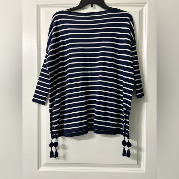 Lilly Pulitzer | Navy Stripe Coolmax Elba Sweater..Tags removed - Picture 3 of 5